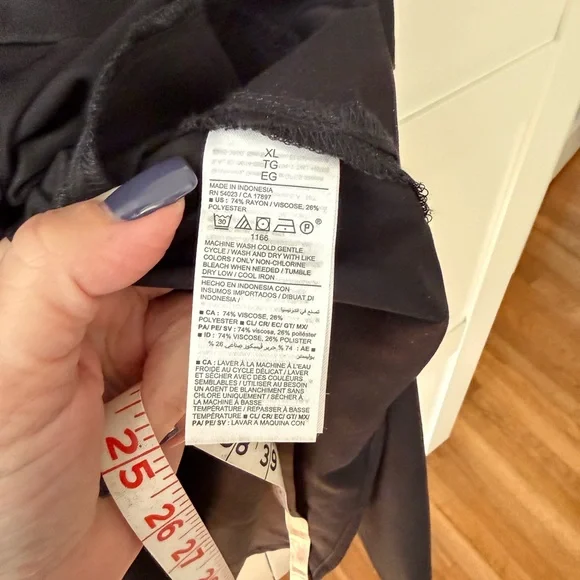 Old Navy Black Maxi ShirtDress, XL - Picture 12 of 14